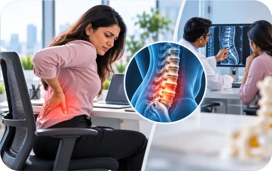 Desk job and back pain: warning signs to consult a spine specialist in Mumbai